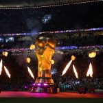 Katar'ın ev sahipliğinde düzenlenen 2022 FIFA Dünya Kupası'nın açılış maçı öncesi Al Bayt Stadı'nda, açılış seremonisi düzenlendi. ( Salih Zeki Fazlıoğlu - Anadolu Ajansı )