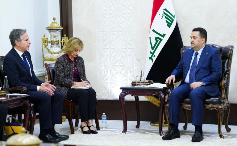 AA-20231105-32681865-32681863-ABD_DISISLERI_BAKANI_BLINKEN_BAGDATTA_IRAK_BASBAKANI_SUDANI_ILE_GAZZEYI_GORUSTU