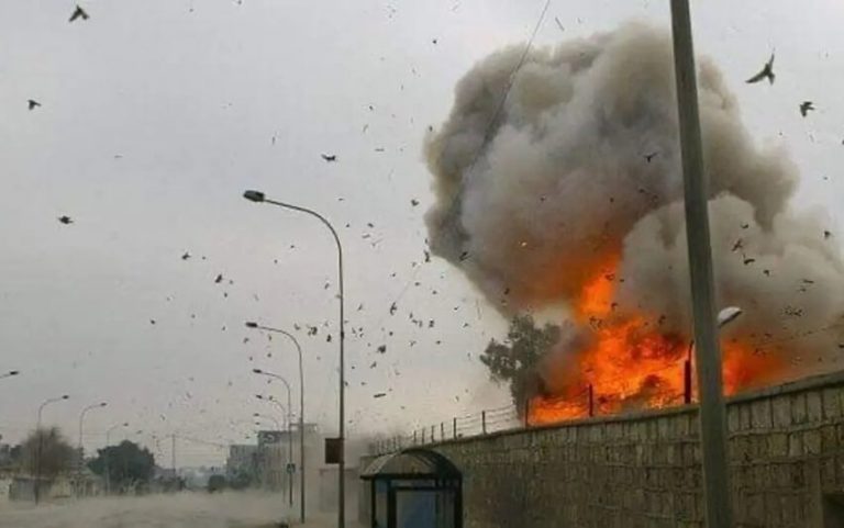 The-blast-caused-by-a-drone-attack-in-eastern-Baghdad.-Photo-Al-Arabiya-News-850x532