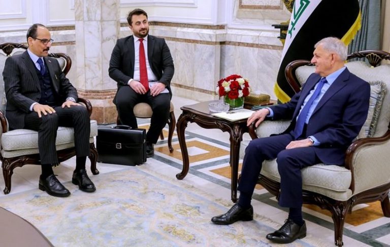 The-Iraqi-President-Abdul-Latif-Rashid-and-the-head-of-Turkeys-National-Intelligence-Agency-Ibrahim-Kalin.-Photo-Iraqi-Presidency-850x540