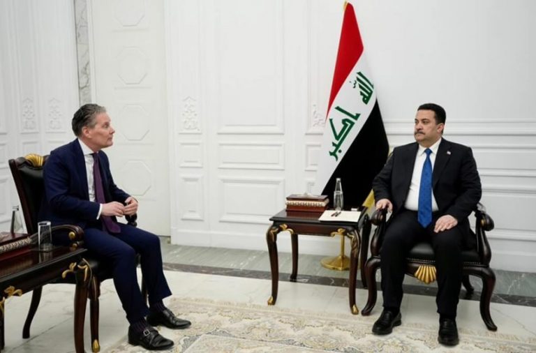 The-Iraqi-Prime-Minister-Mohammed-Shia-Al-Sudani-and-the-Dutch-Ambassador-to-Iraq-Hans-Sandee.-Photo-PMO-850x560