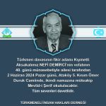 Vefatının 40. Gününde Türkmen Duayeni Dr. Nefi Demirci’in Anma Toplantısı